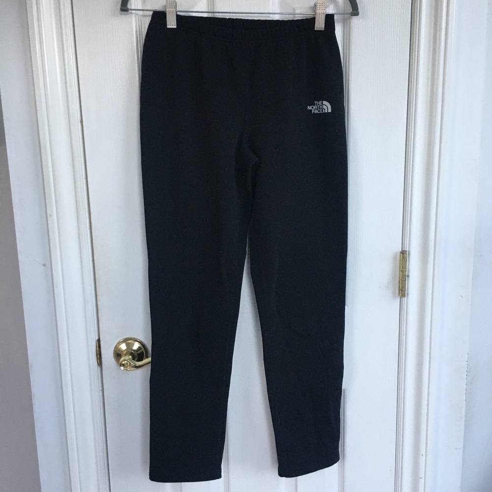 North Face Girls Black Sweatpants. Size L